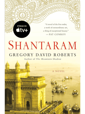 Shantaram cover, one of the best books to read while incarcerated